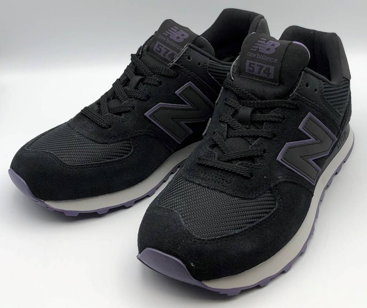 未使用◇newbalance　ニューバランス　スニーカー　メンズ　ML574JHK　27.5㎝　ブラック　パープル_画像1