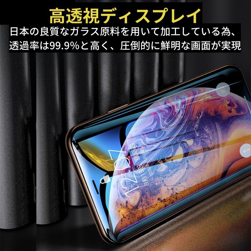 iPhone 14Plus 13ProMax 20D 高透過 強化ガラス フィルム 保護フィルム 全面保護 9H硬度 衝撃吸収 指紋防止 14 Plus_画像2