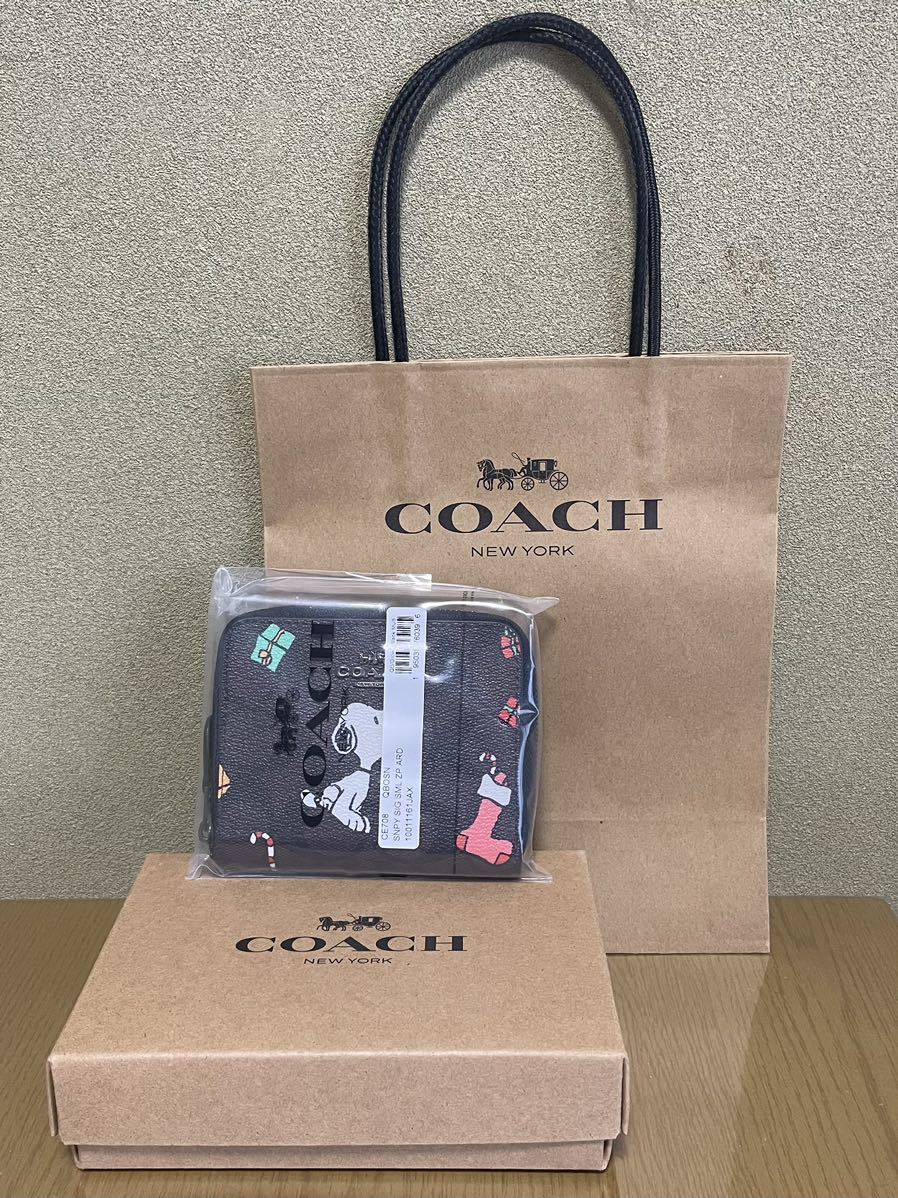 高品質の激安 【新品未使用】COACH コーチ×スヌーピー CE708 カード