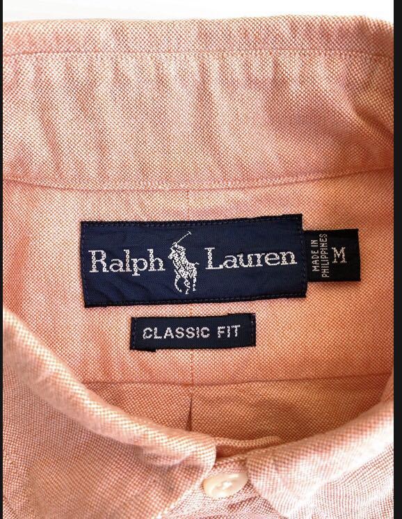 Ralph Lauren Oxford B.D Shirt 長袖シャツ ボタンダウンシャツ ラルフローレン Mサイズ ヴィンテージ 古着_画像2