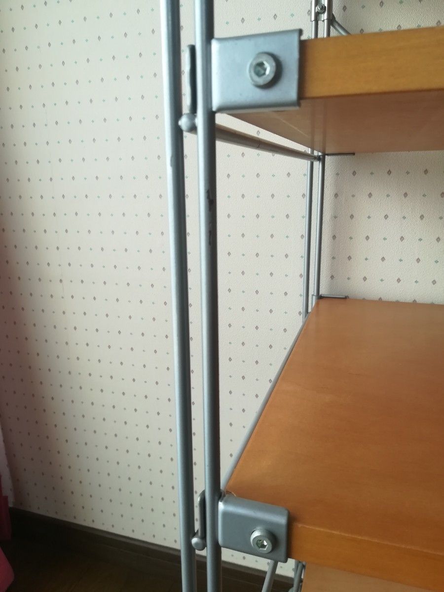 無印良品 スチールユニットシェルフ キャスター付 木製棚 旧仕様 無印良品 スチールユニットシェルフ キャスター付 木製棚 旧仕様