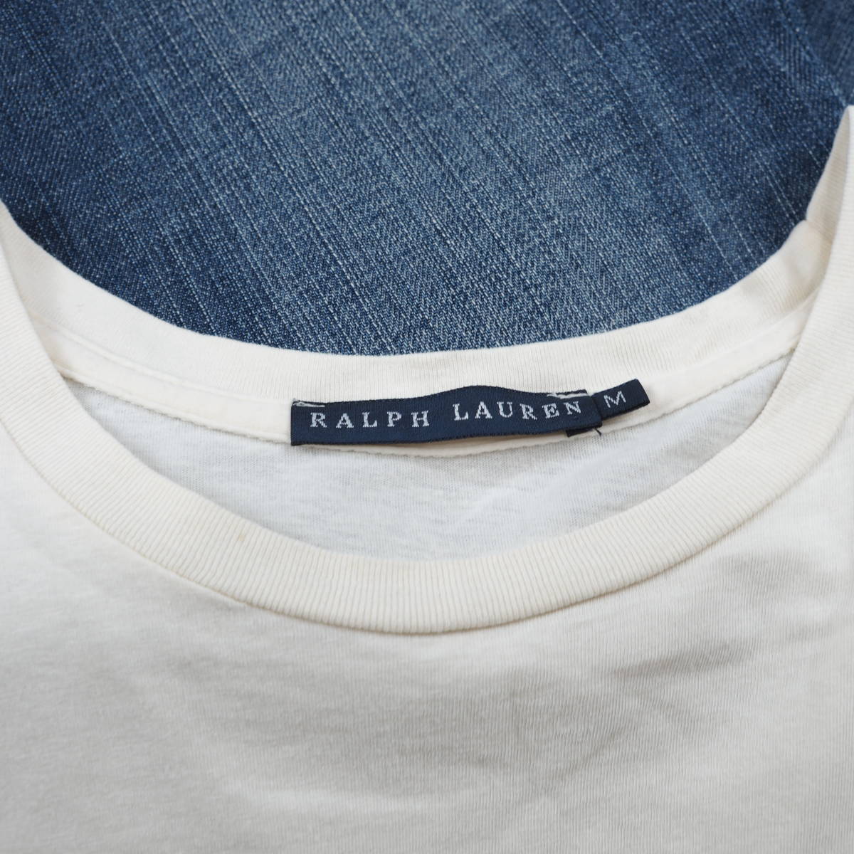 G2312*RALPH LAUREN Ralph Lauren * short sleeves * T-shirt * cut and sewn * beige *M