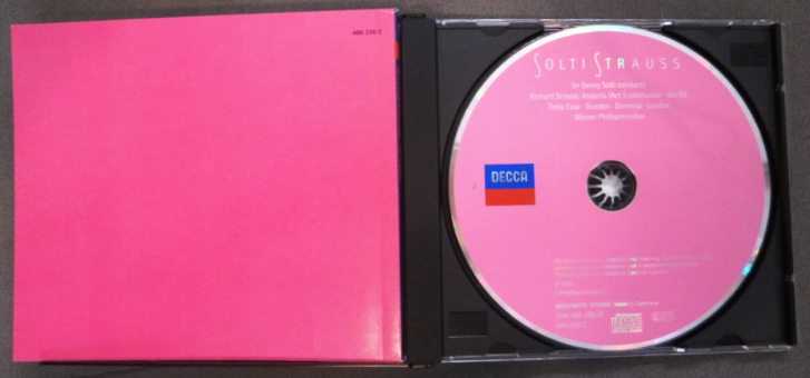 CD2枚組/ クラシック/ R.シュトラウス「アラベラ」/ オペラ / ゲオルグ・ショルティ/ ウィーン・フィル/ リーサ・デラ・カーサ他/ 独盤 2Tの画像7