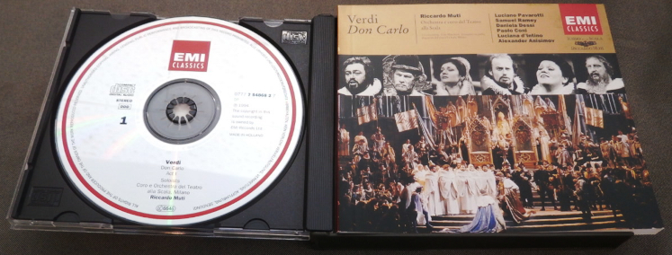 CD3枚組/ ヴェルディ「ドン・カルロ」/ オペラ　/ ムーティ　/ スカラ座　/ パヴァロッティ　他/ オランダ盤/ 7 T_画像5