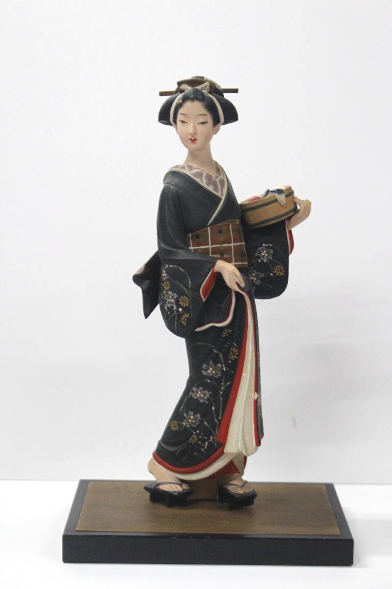 12月スーパーSALE 15%OFF】 希少 時代物 古博多人形 日本人形 高さ約37