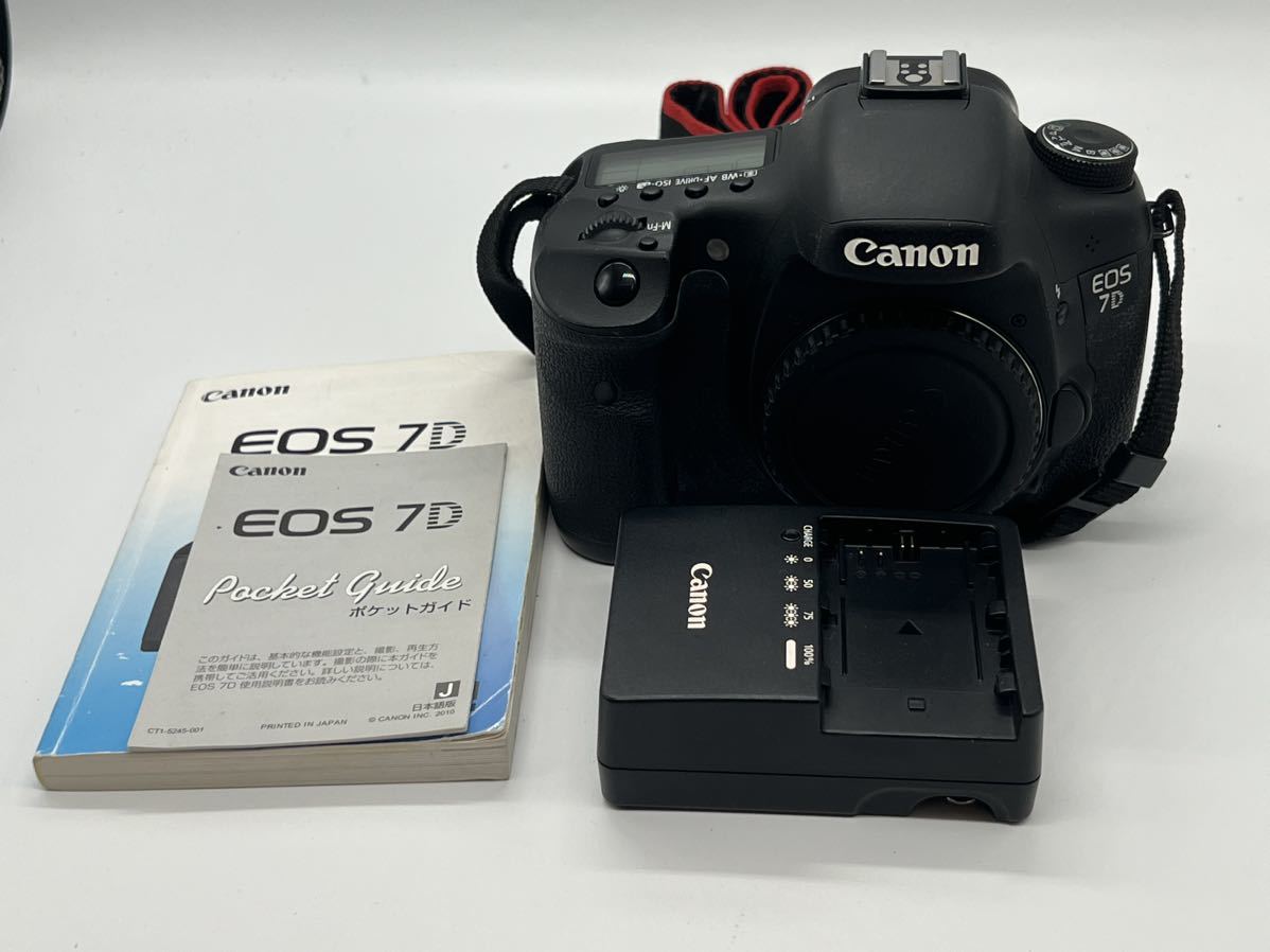 Canon/デジタルカメラ】EOS 7D 一眼レフ レンズ2点付き 充電器-