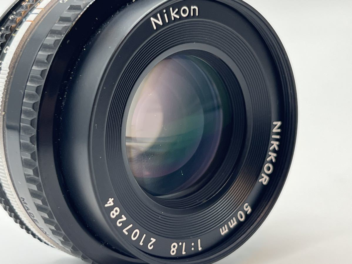 ★極上品★ Nikon ニコン Ai-S Nikkor 50mm F1.8 (金属鏡筒) パンケーキ型#0431 #052070 #000870_画像7