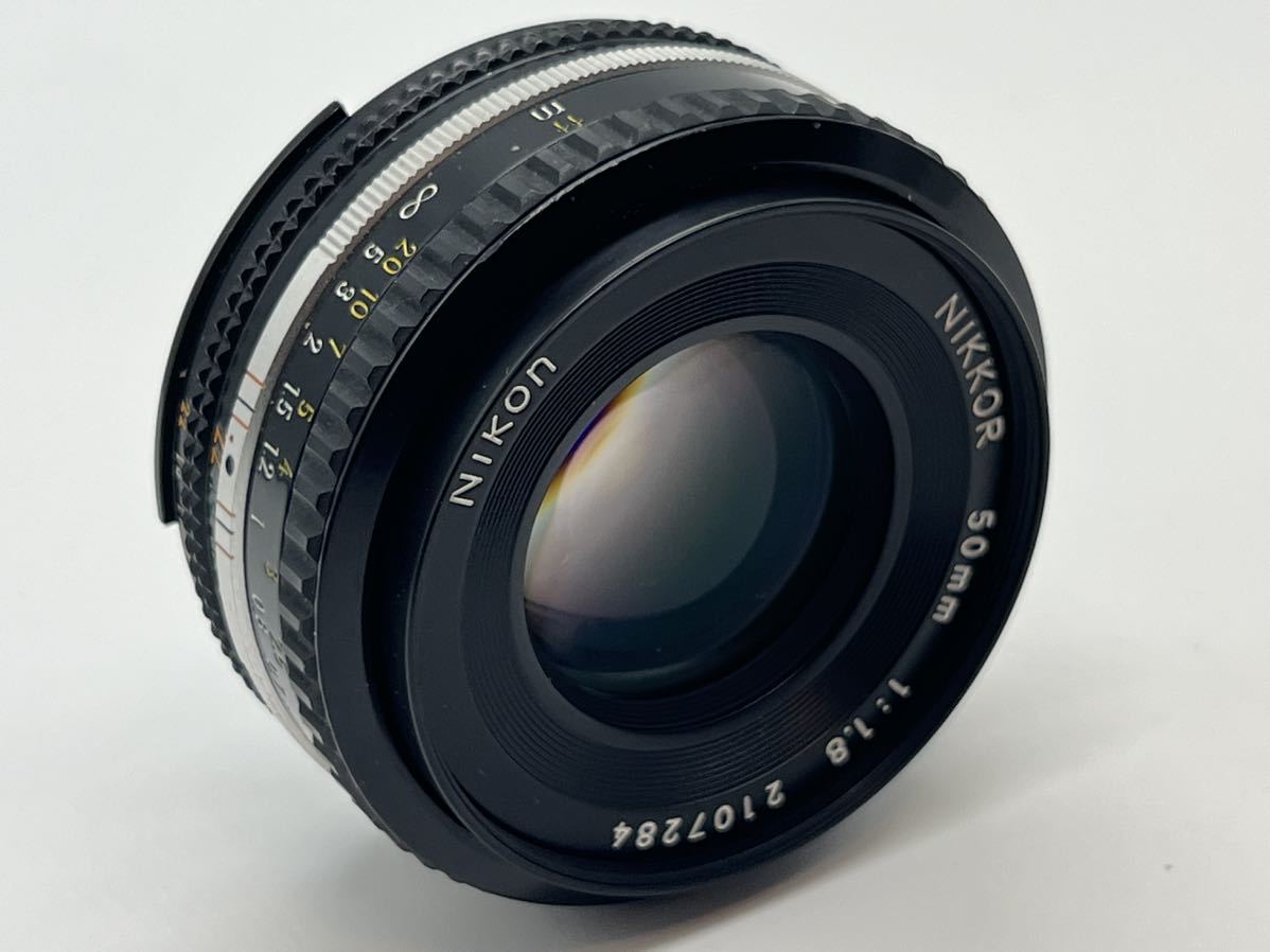 ★極上品★ Nikon ニコン Ai-S Nikkor 50mm F1.8 (金属鏡筒) パンケーキ型#0431 #052070 #000870_画像1