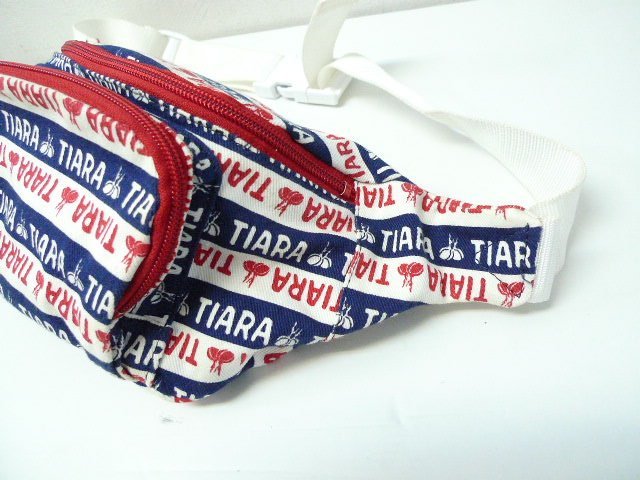 *TIARA Tiara общий рисунок Logo сумка-пояс BAG прекрасный 