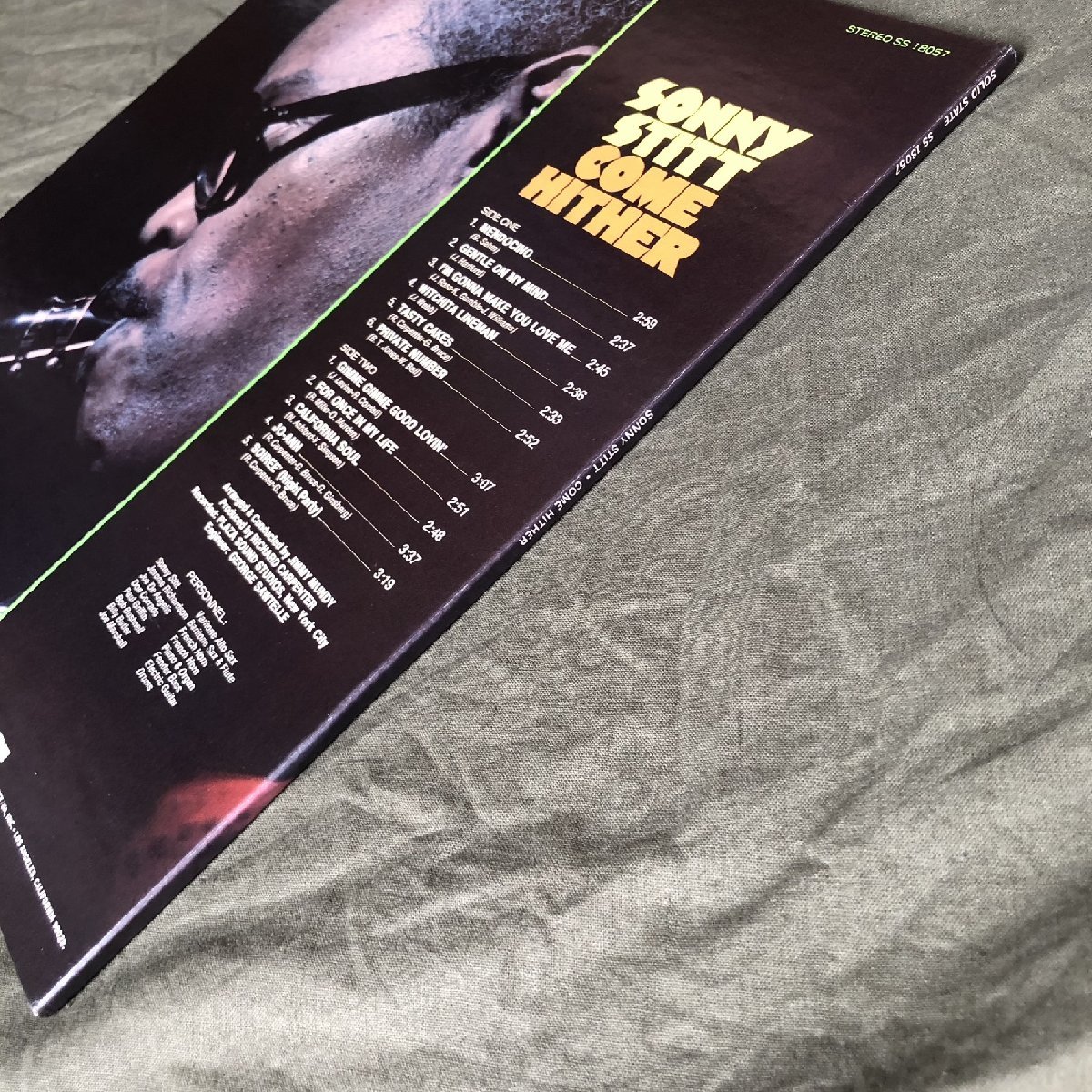 原信夫Collection 激レア 1969年 米国盤 オリジナルリリース盤 Sonny Stitt LPレコード Come Hither Come Hither: Jerome Richardson_画像3