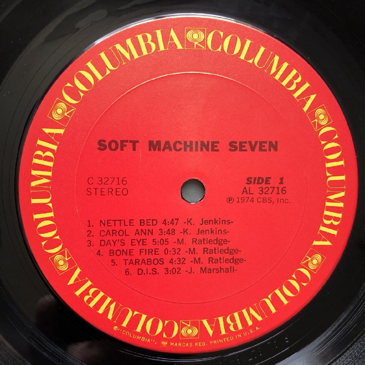 良盤 1974年 米国盤 ソフト・マシーン Soft Machine LPレコード セブン 7 Seven: Acid Fusion Rock_画像7