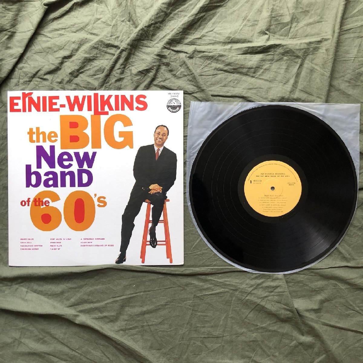 原信夫Collection 傷なし美盤 美ジャケ 新品並み 1973年 国内盤 Ernie Wilkins LPレコード The Big New Band Of The 60's: Kenny Burrell_画像5