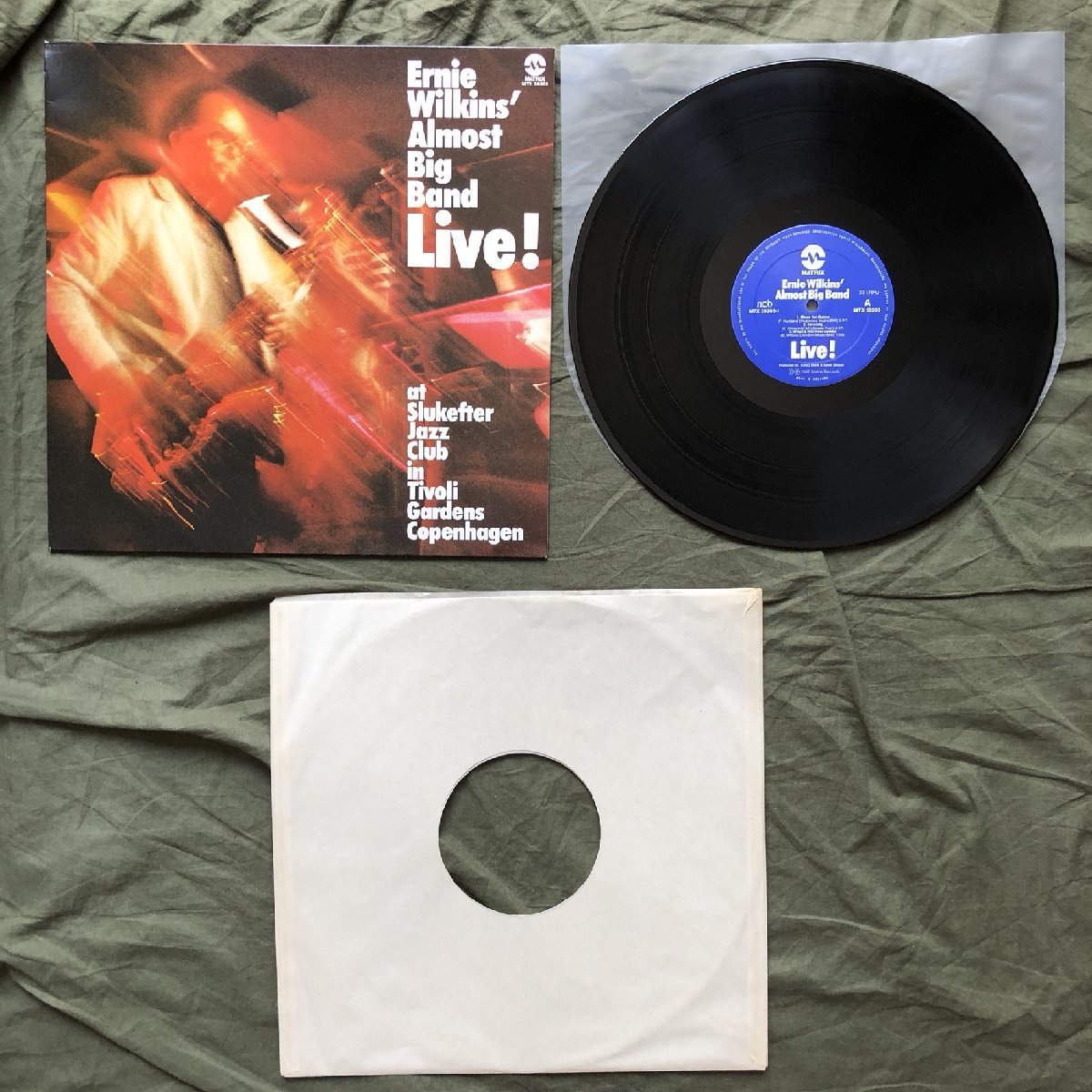 原信夫Collection 傷なし美盤 1982年 オランダ盤 オリジナルリリース盤 LPレコード Ernie Wilkins' Almost Big Band Live! Copenhagen_画像5