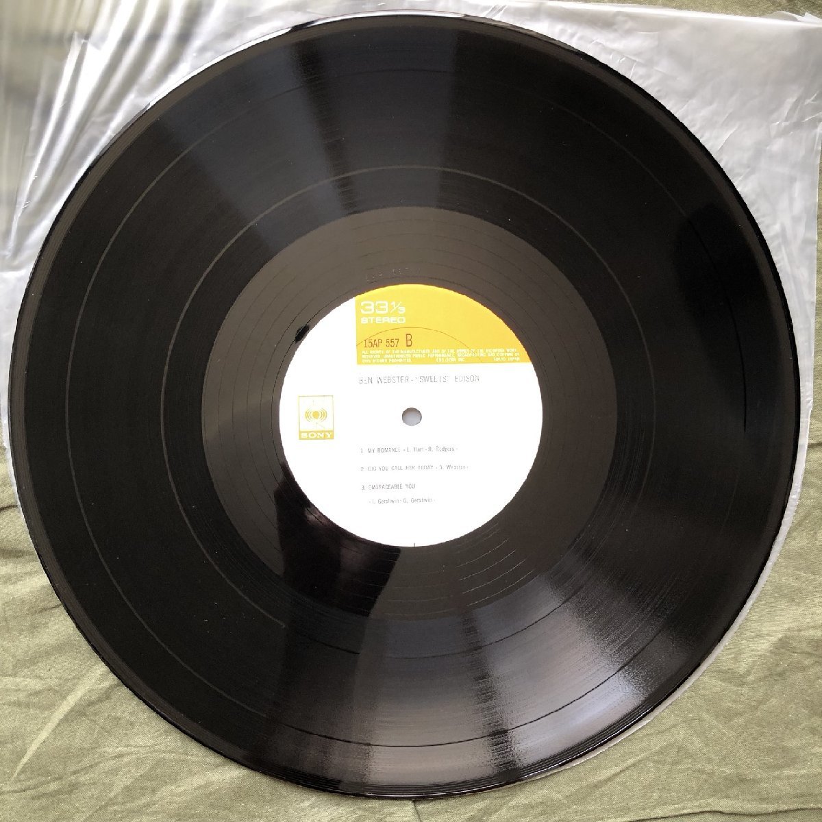 原信夫Collection 傷なし美盤 美ジャケ 新品並み 1977年 国内盤 Ben Webster & Sweets Edison LPレコードWanted To Do One Together_画像10
