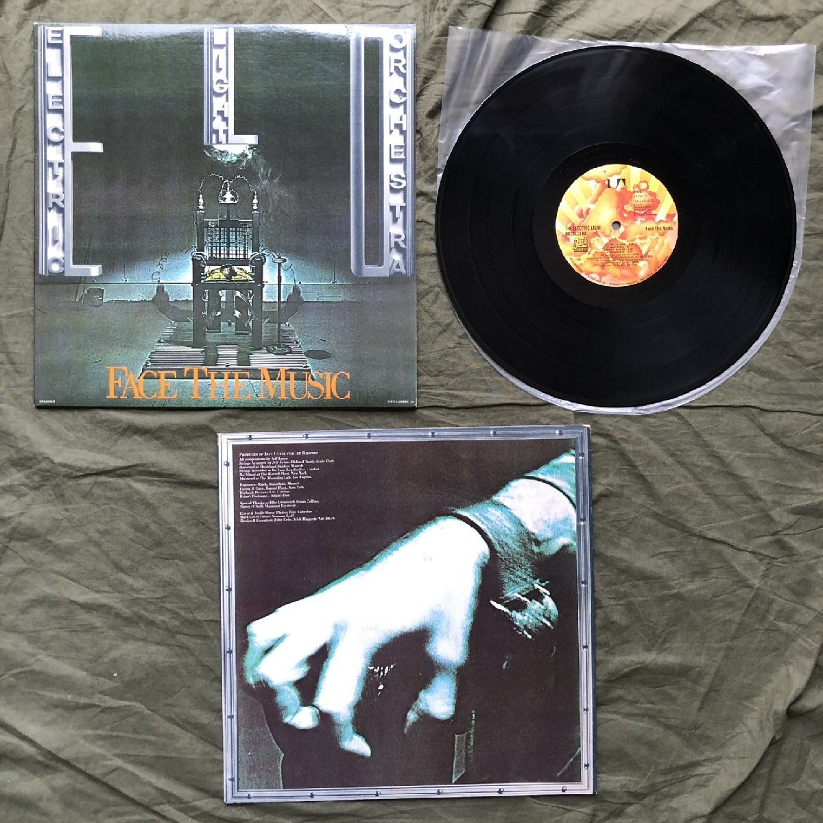 美盤 美ジャケ 1975年 米国盤 Electric Light Orchestra (ELO) LPレコード Face The Music: ロック Jeff Lynne, Bev Bevan, Richard Tandy_画像5