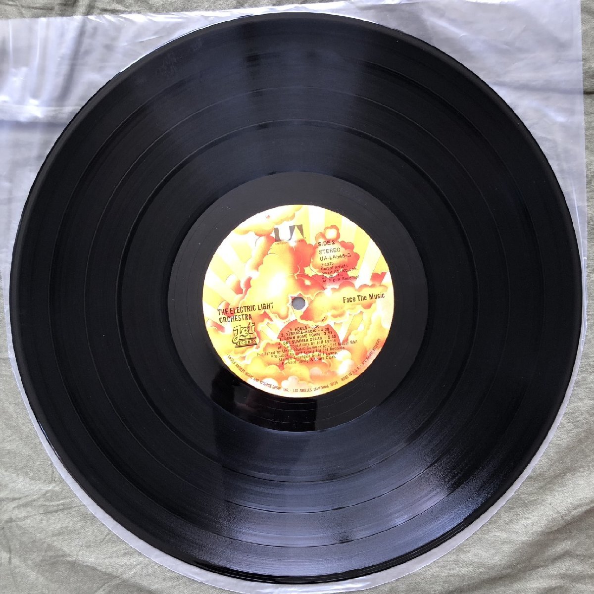 美盤 美ジャケ 1975年 米国盤 Electric Light Orchestra (ELO) LPレコード Face The Music: ロック Jeff Lynne, Bev Bevan, Richard Tandy_画像9