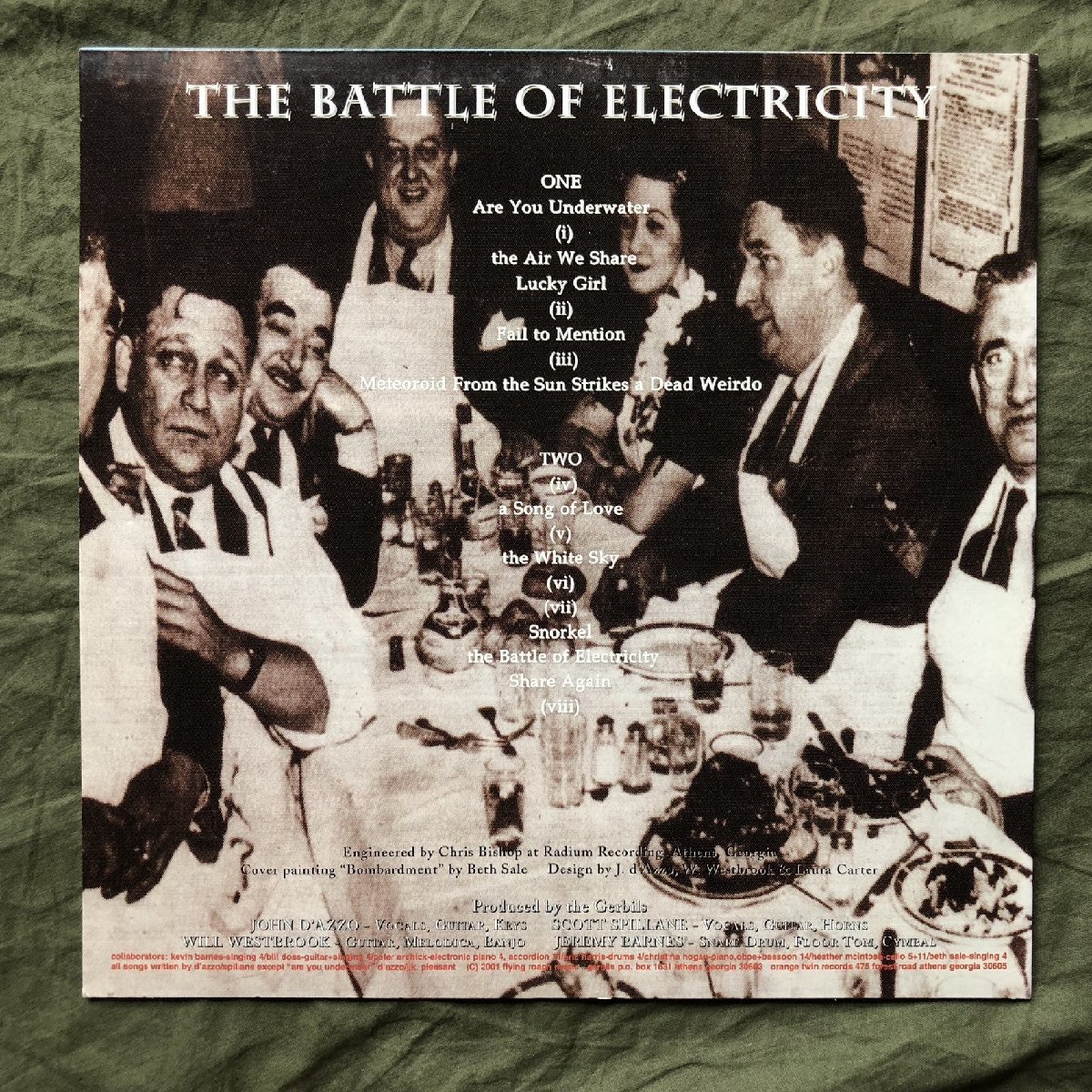 美盤 激レア 2001年 米国盤 オリジナルリリース ジャービルズ Gerbils LPレコード The Battle Of Electricity インディーズロック_画像2