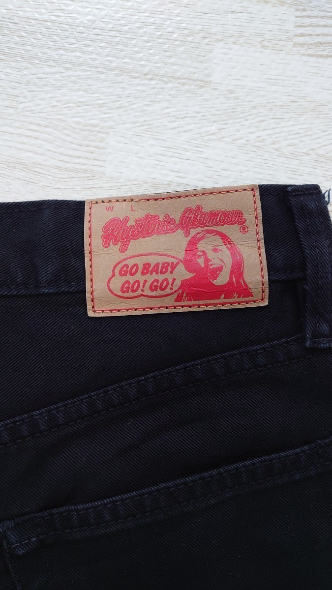  Hysteric Glamour HYSTERIC GLAMOUR short pants short bread black Denim free shipping 