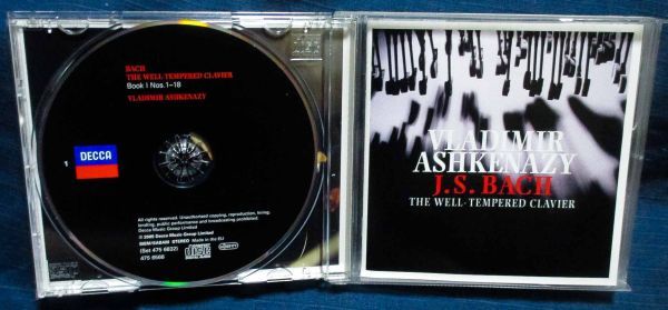 アシュケナージ☆バッハ/平均律クラヴィーア曲集全曲【3CD】 | www
