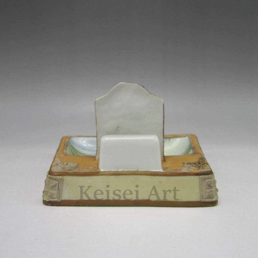  Old Noritake dog figure Match holder attaching ashtray U1624