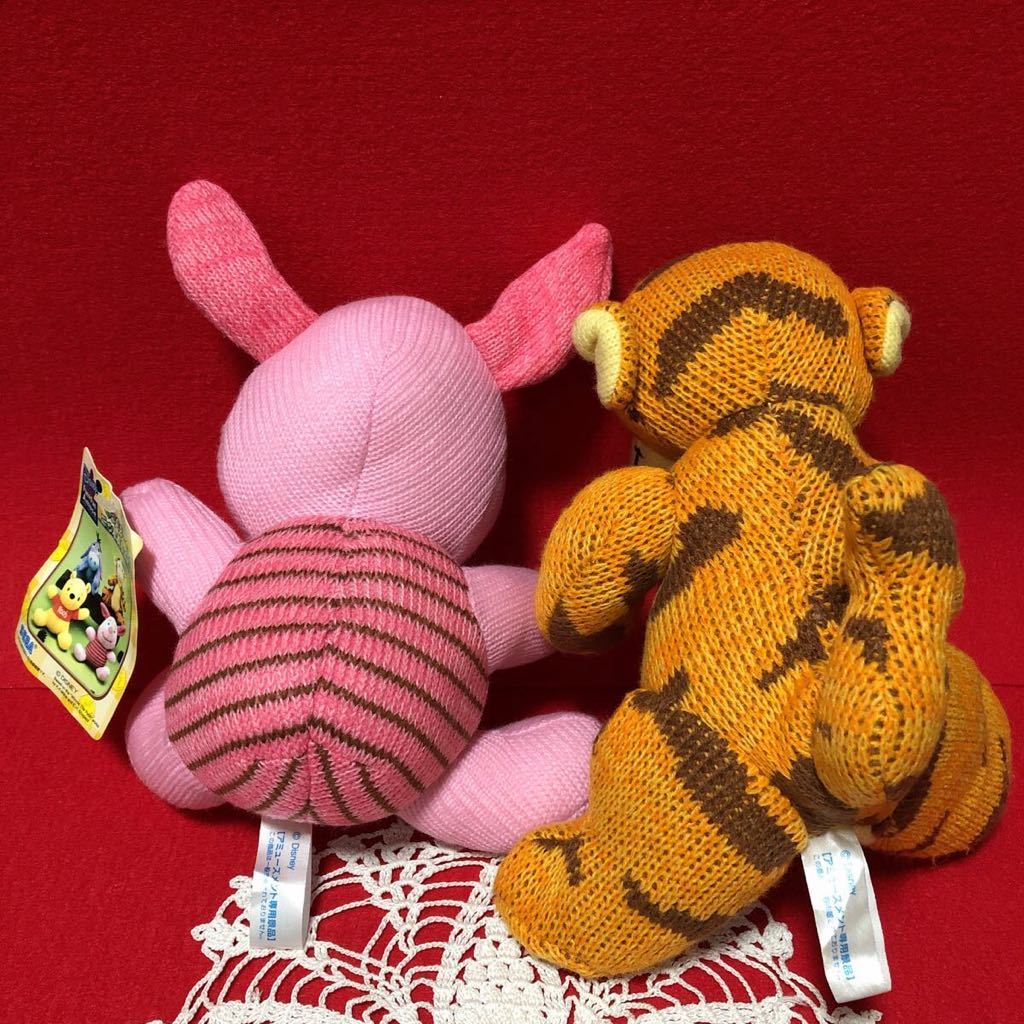  Winnie The Pooh knitted soft toy 2 point set soft toy Piglet Tiger 2004 year Disney Disney rare 