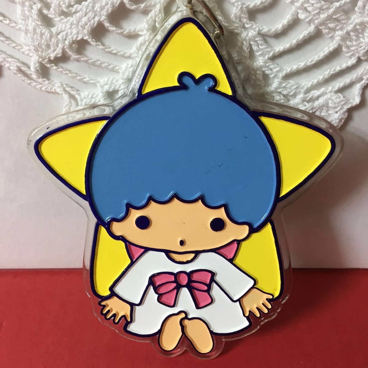  Sanrio retro *ki Kirara * Little Twin Stars * key holder *1976 year * ultra rare 