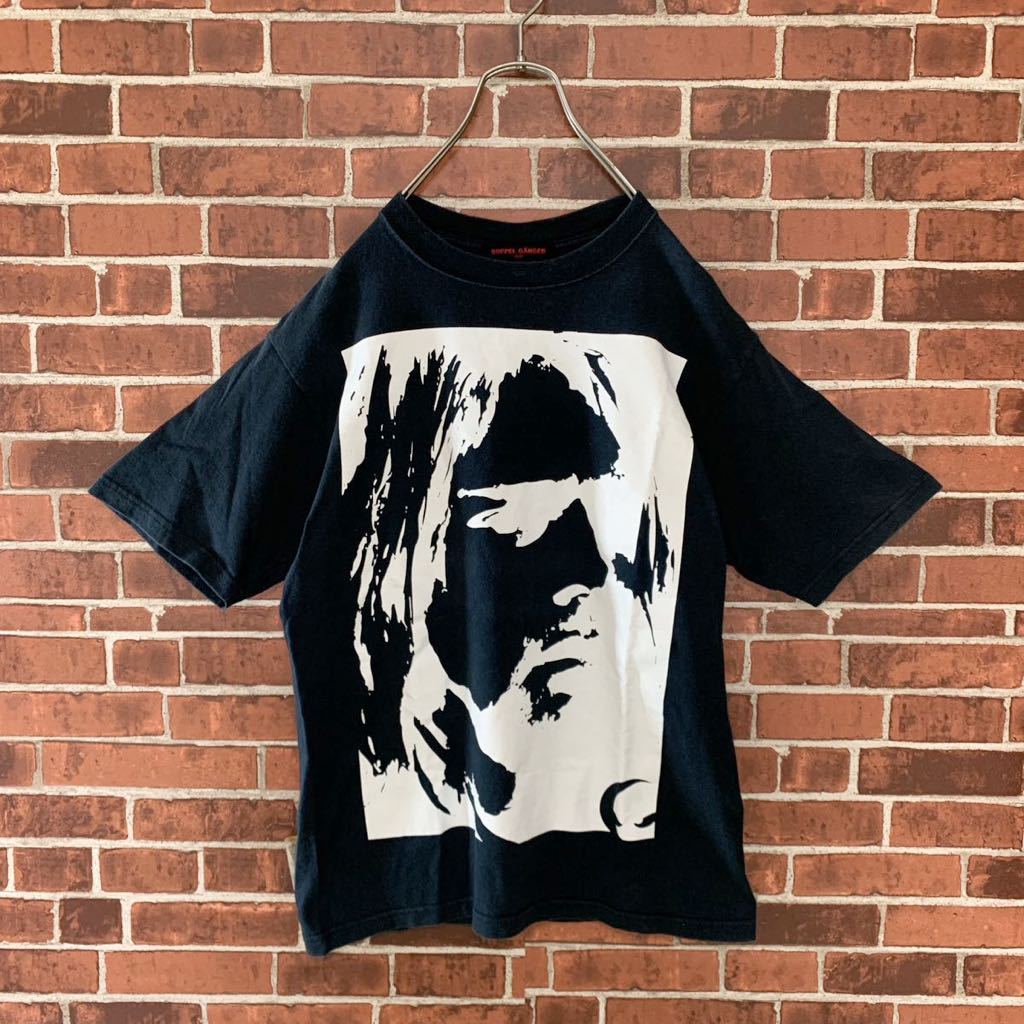 【激レア】USA製　ニルヴァーナ　NIRVANA カートコバーン　両面プリント　グラフィック　バンドTシャツ　古着　ヴィンテージ　黒　_画像1