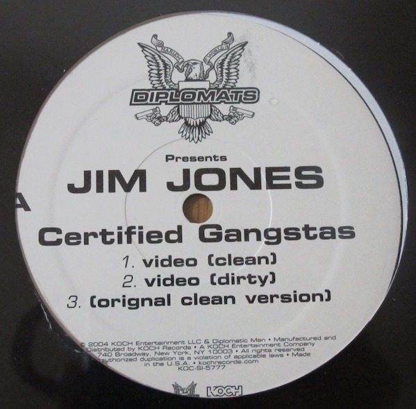 JIM JONES - CERTIED GANGSTAS US盤新品12インチ (US / KOCH / DIPLOMATS / 2004年)_画像5