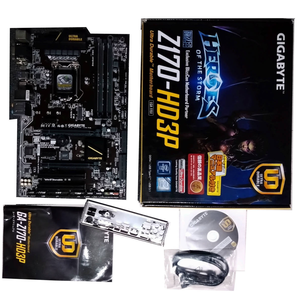 激安人気新品 【中古】GIGABYTE GA-Z170-HD3P Win10Proデジタル