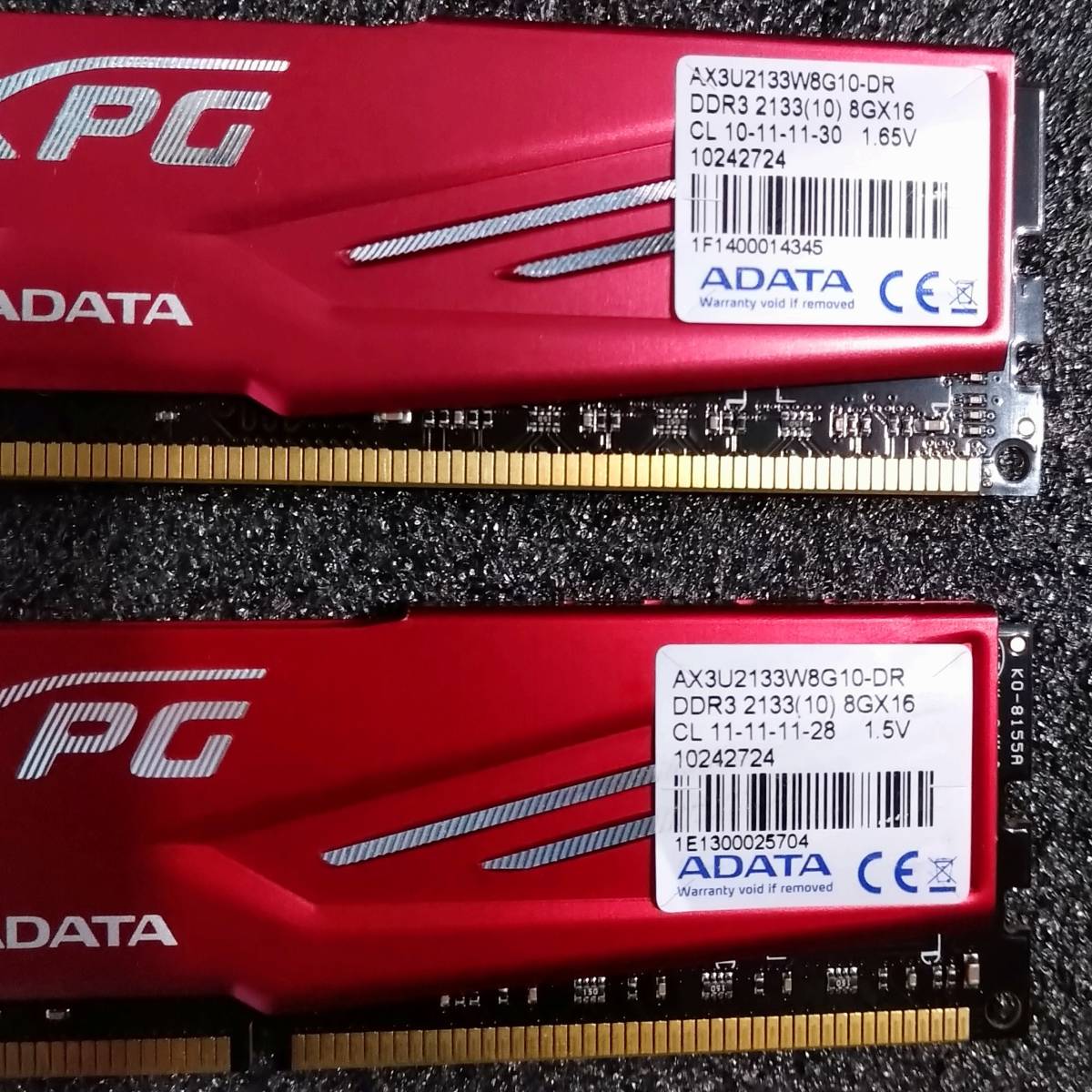 【中古】DDR3メモリ 16GB(8GB2枚組) ADATA XPG AX3U2133W8G10-DR [DDR3-2133 PC3-17000]_画像5
