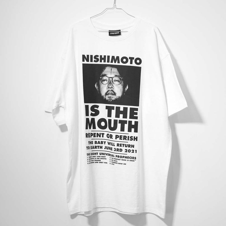 超人気高品質 S/S CLASSIC MOUTH THE IS NISHIMOTO 正規 TEE NIM-L11C Tシャツ イズザマウス ニシモト WHITE XLサイズ 文字、ロゴ