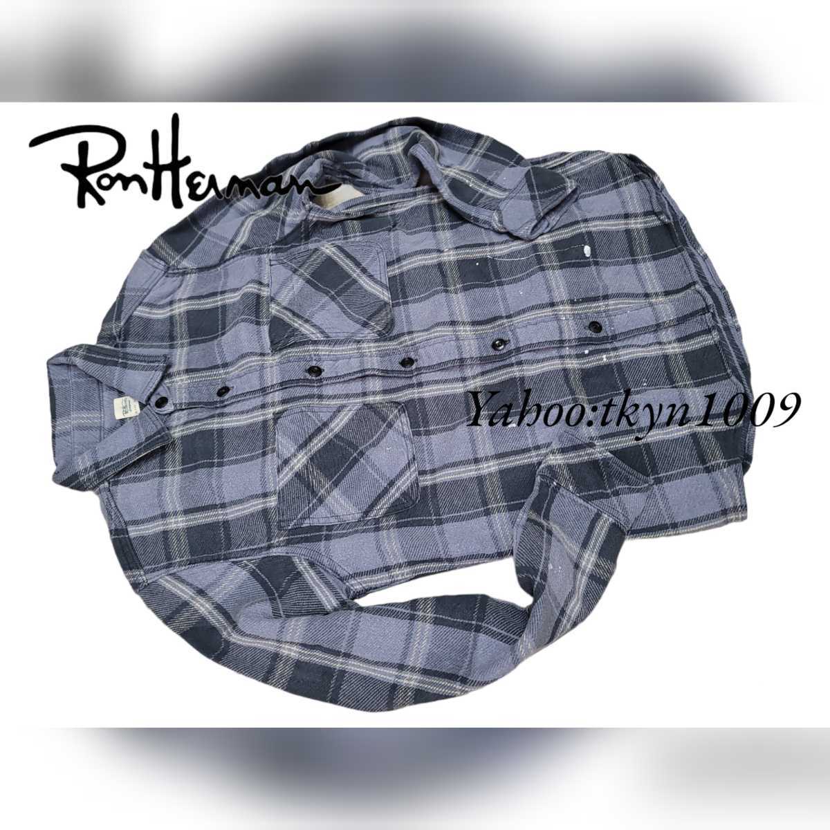 Ron Herman California ロンハーマン ペイント加工 チェック Ron Herman California ロンハーマン ペイント加工 チェック