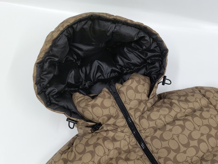 ○コーチ COACH ダウンジャケット リバーシブル シグネチャー/ブラック
