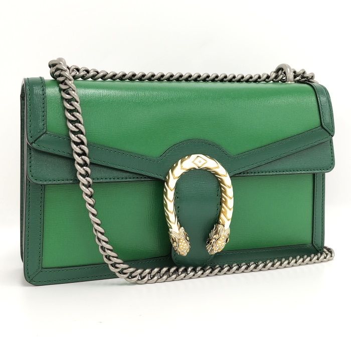 【お気にいる】 【中古】GUCCI 400249 グリーン レザー ショルダーバッグ デュオニソス その他 【お気にいる】 【中古】GUCCI 400249 グリーン レザー ショルダーバッグ デュオニソス その他