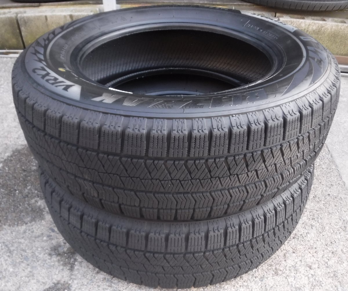 【K440】スタッドレスタイヤ2本 195/65R15 BRIDGESTONE ブリヂストン ブリザック VRX2 2021年 中古 ◆◆個人宅配達不可◆◆_画像1