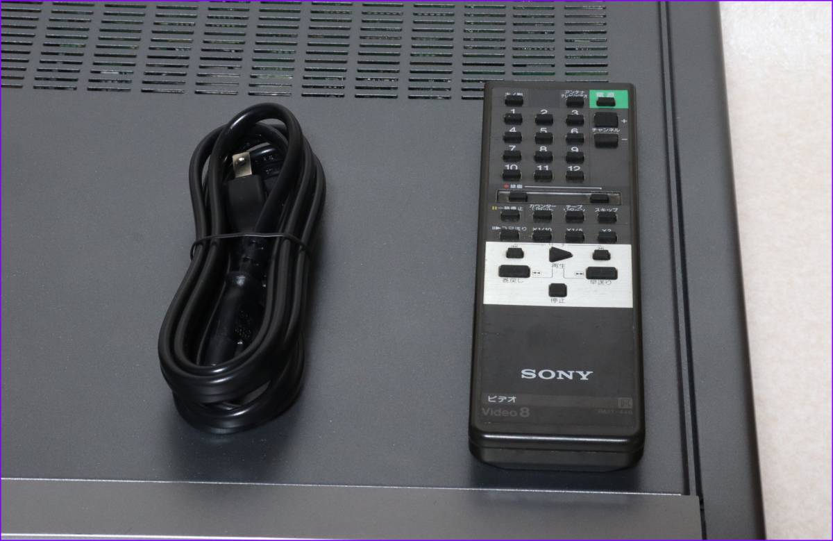 SONY Hi8/S-VHS Wデッキ 【 WV-ST1 】 おまけリモコンCD版説保証付完動