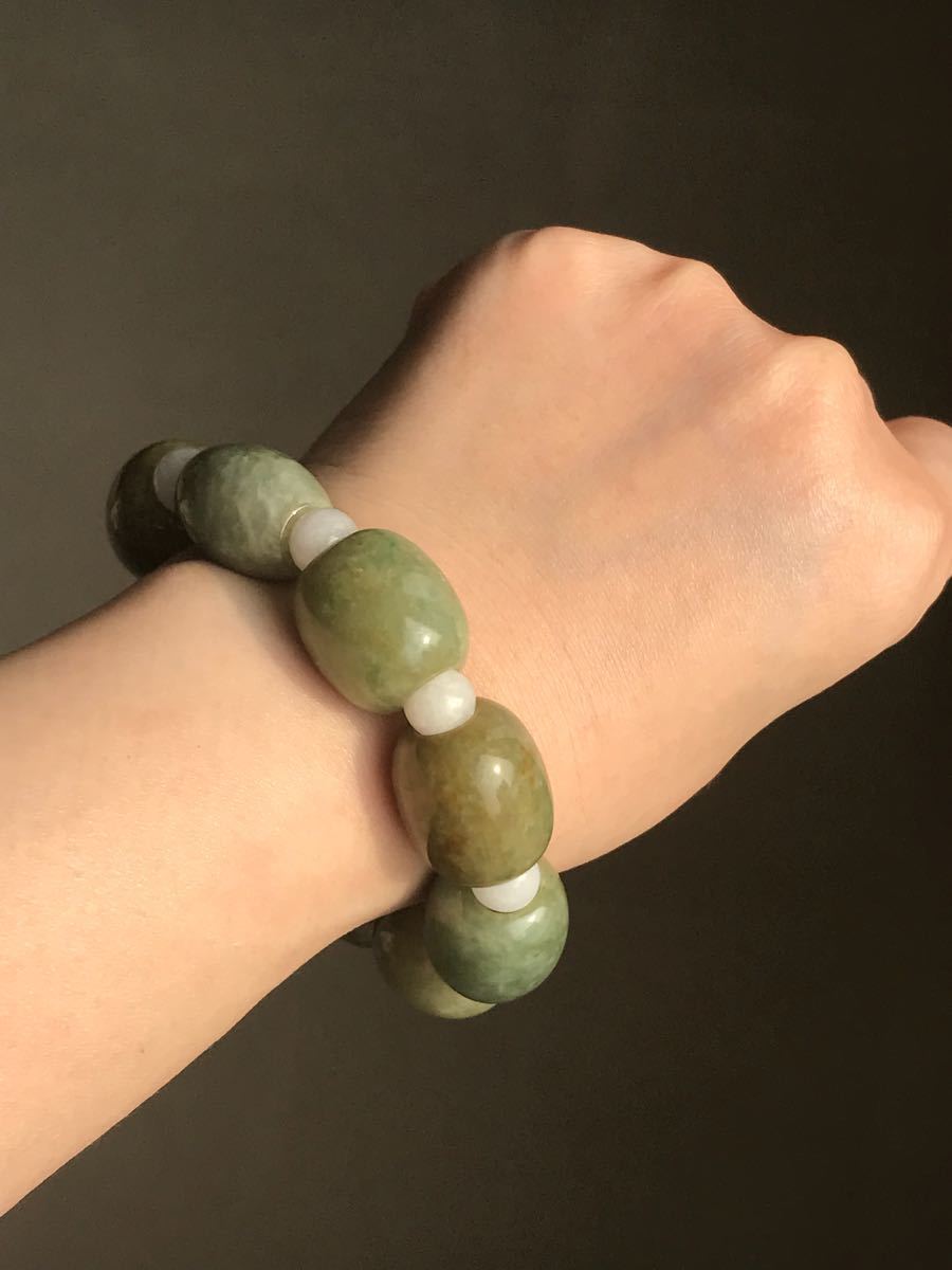 翡翠 油青種 ブレスレット 【A貨 未処理】 - www.alroeya-alarabiya.com