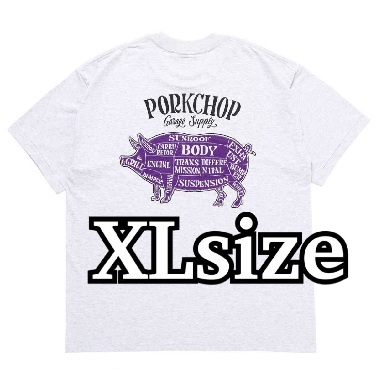 ポークチョップ Tシャツ/PORKCHOP BLACK XLサイズ hrlive.nl