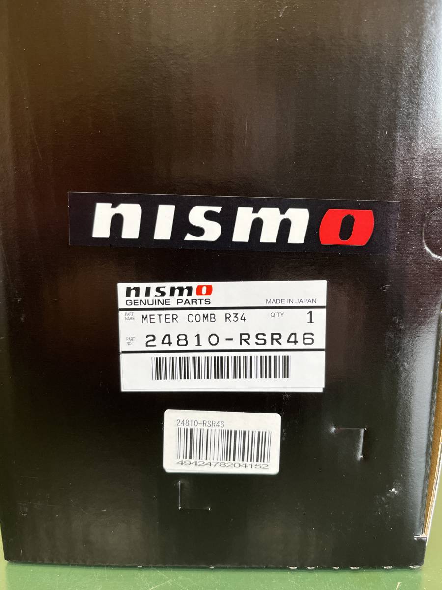 ★BNR34 GT-R！NISMO ニスモ コンビネーションメーター 限定復刻品！ブラック！24810-RSR46！もちろん新品未使用！全国送料無料♪_画像2