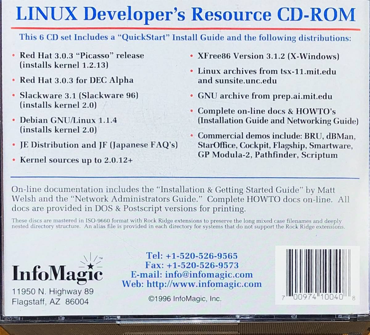 Info Magic Linux ６CD Set Developer's Resources 1996_画像3