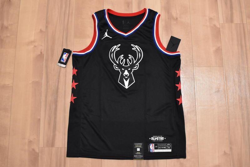 [Бесплатная доставка] New Nike NBA 2019 All Star Uniform S #34 Yanis AQ7295-010 Джордан Джордан ◆