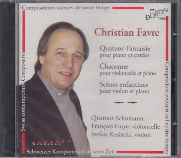 [CD/Doron]C.ファヴル(1955-):ッチェロとピノのためのシャコンヌ(2004)他/F.ギュエ(vc)&C.ファヴル(p) 2004.12.14他_画像1