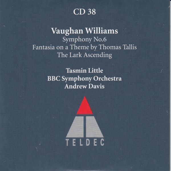 [CD/Teldec]V.ウィリアムズ:交響曲第6番ホ短調&トーマス・タリスの主題に基づく幻想曲他/A.デイヴィス&BBC交響楽団 1990_画像1
