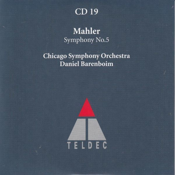 [CD/Teldec]マーラー:交響曲第5番嬰ハ短調/D.バレンボイム&シカゴ交響楽団 1997_画像1