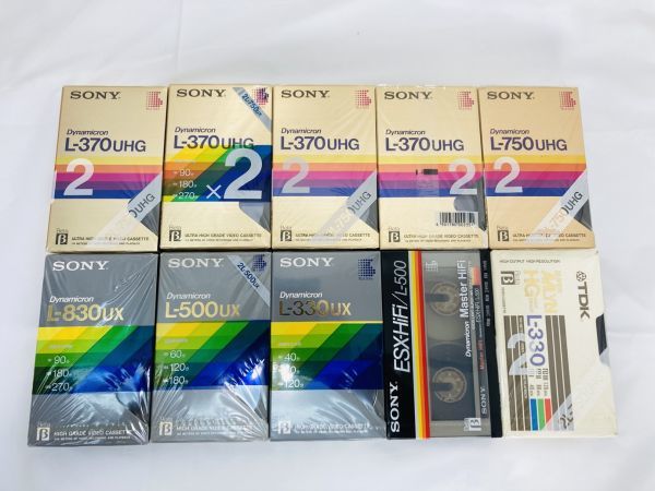未開封 SONY ソニー β B ベータ ビデオ カセットテープ まとめ L-750 UHG L370UHG L-830UX TDK  SK-230710009 JChere雅虎拍卖代购