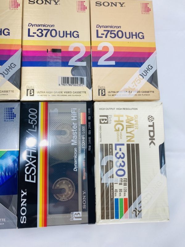 未開封 SONY ソニー β B ベータ ビデオ カセットテープ まとめ L-750 UHG L370UHG L-830UX TDK SK-230710009 JChere雅虎拍卖代购 VHSビデオテープ120分、計20本セット(中古)