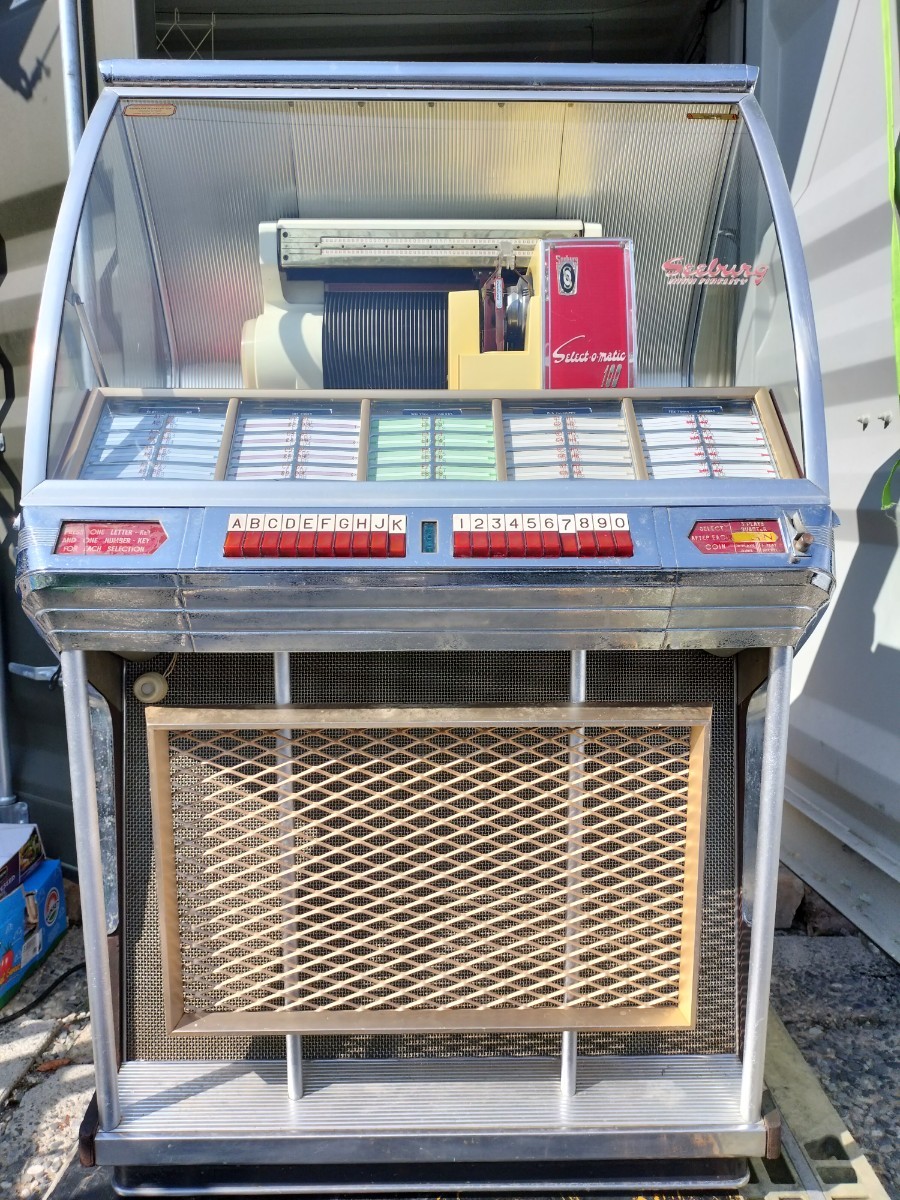 JUKEBOX　SEEBURG MODEL100J　ジュークボックス　シーバーグ　アンティーク　店舗計器　ジャンク　レコード　ダイナー バー 喫茶店 レトロ_画像1