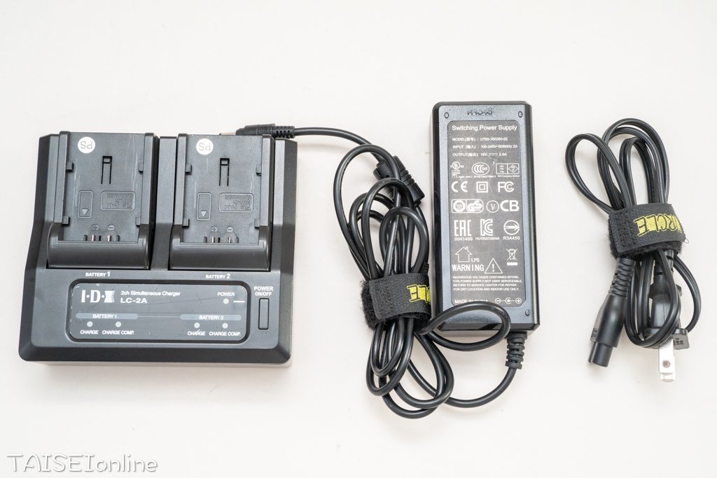 上品】 リチウムイオンバッテリー2ch同時充電器 IDX LC-2A No.1 中古品