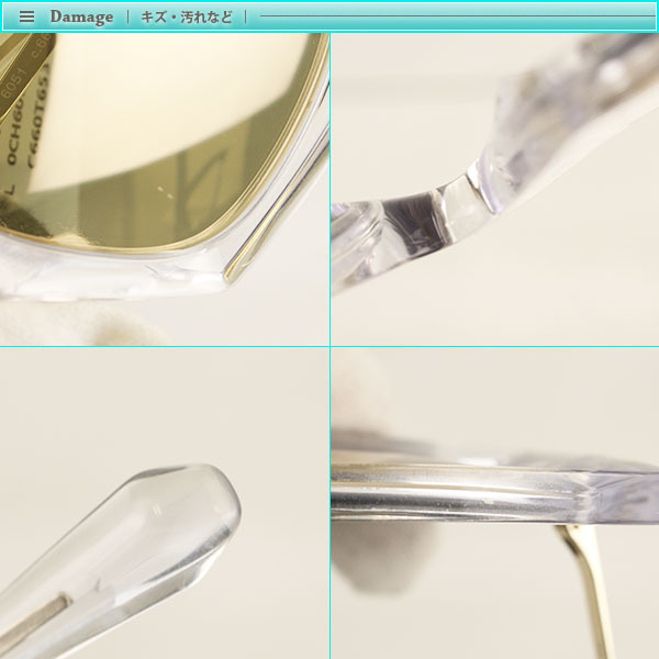 Chanel シャネル ミラー サングラス 6051 シルバー×クリア レディース 女性 ドライブ 紫外線対策 感染予防 コーディネート ワンポイントの画像5
