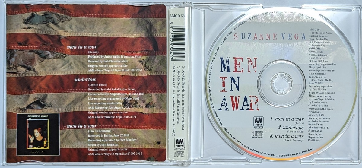 Suzanne Vega:Men In A War◆英3曲入りCDS_画像2